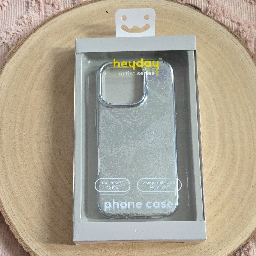 Heyday Artist Series Silver Phone Case for iPhone 16 Pro, New In Box